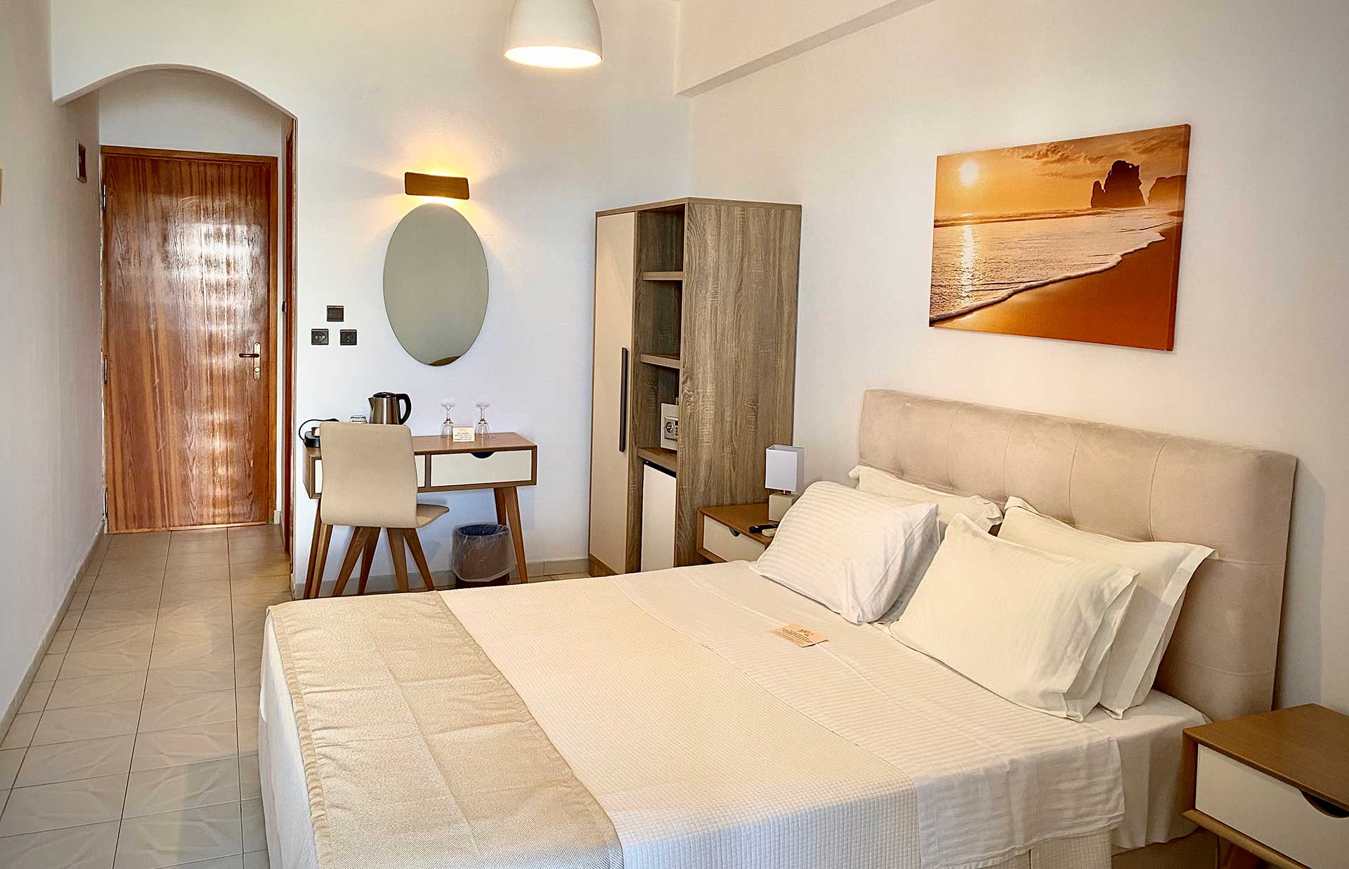 Sunrise view from Asteri Hotel rooms in Serifos