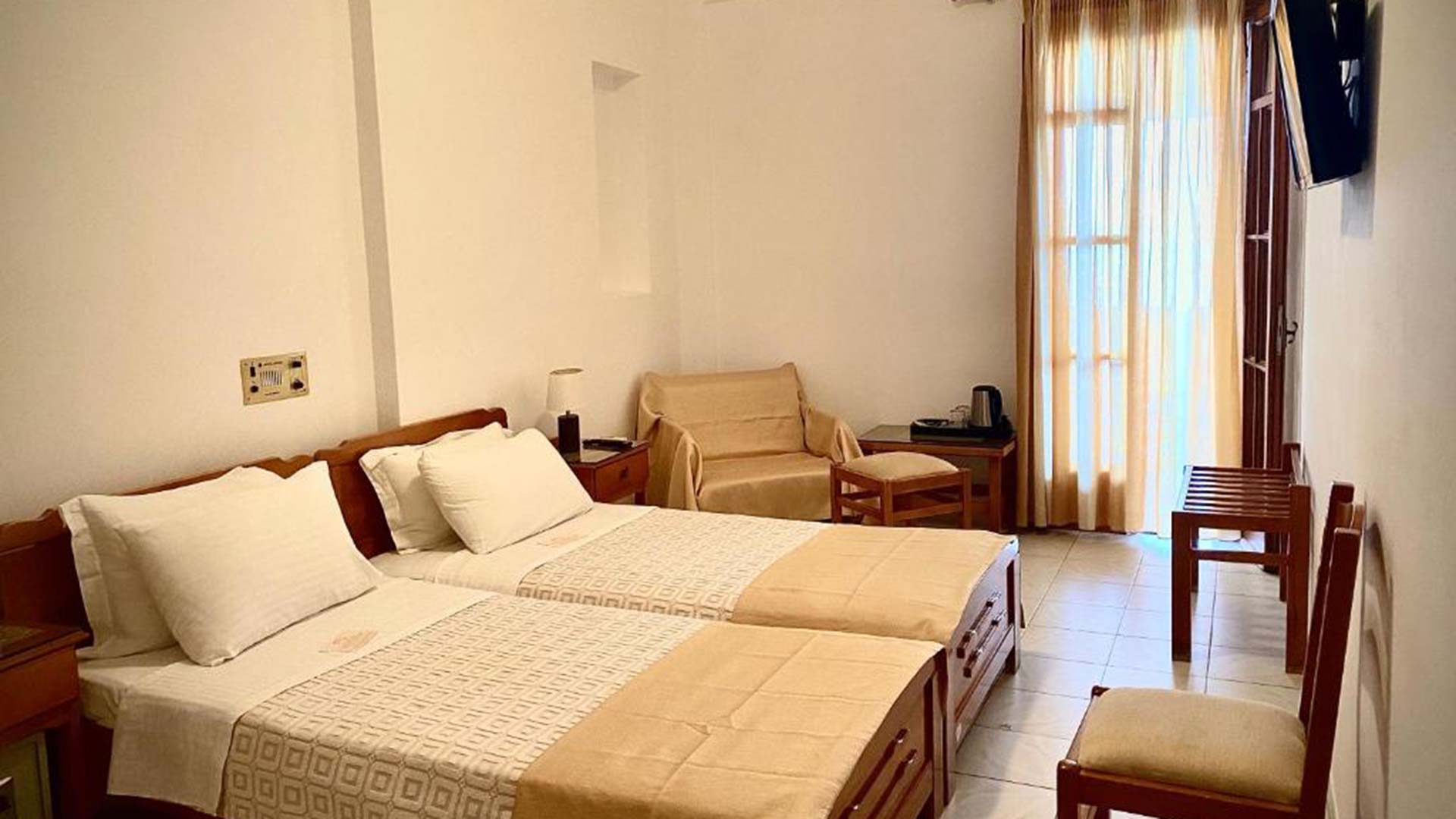 Interior of hotel Asteri in Serifos